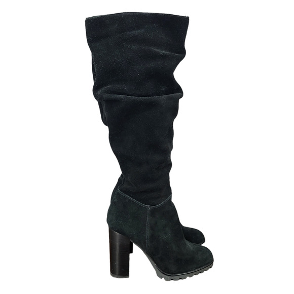 Aldo Shoes Aldo Knee High Boots Womens 75 Black Suede Leather